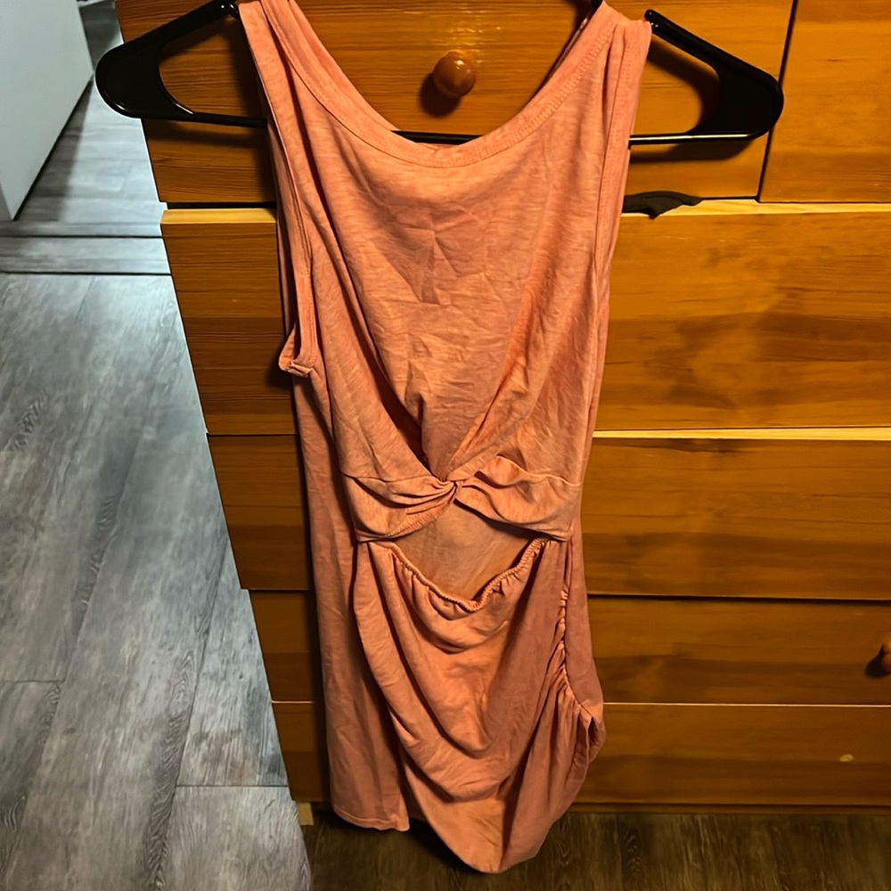 Woman’s pink bodycon dress
